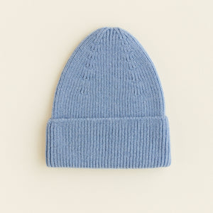 Hvid Kids Beanie "Fonzie" Light Blue