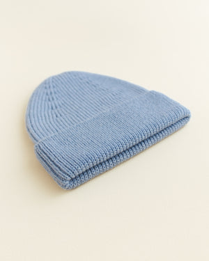 Hvid Kids Beanie "Fonzie" Light Blue