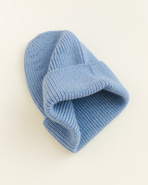 Hvid Kids Beanie "Fonzie" Light Blue
