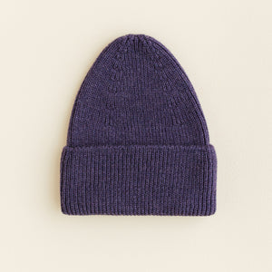 Hvid Kids Beanie "Fonzie" Purple