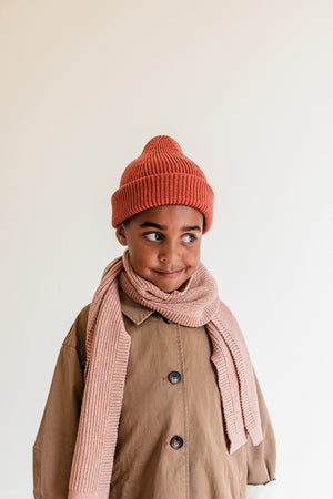 Hvid Kinder Beanie Merinowolle "Fonzie" | Wild Berry