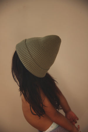 Hvid Kids Beanie "Fonzie" Artichoke