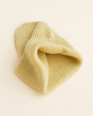 Hvid Kids Beanie "Fonzie" Light Yellow