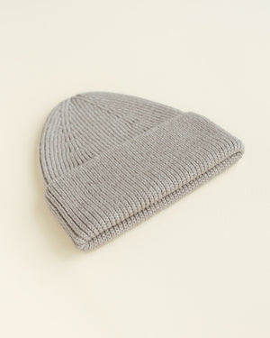 Hvid Kids Beanie "Fonzie" Pebble
