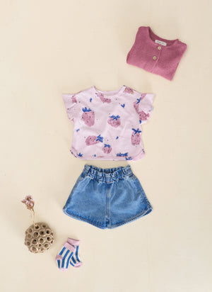 Play Up Denim Shorts Girl
