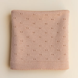 Hvid Babydecke "Bibi" Apricot