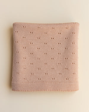 Hvid Babydecke "Bibi" Apricot