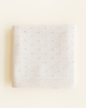 Hvid Babydecke "Bibi" Cream