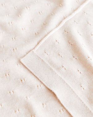 Hvid Babydecke "Bibi" Cream