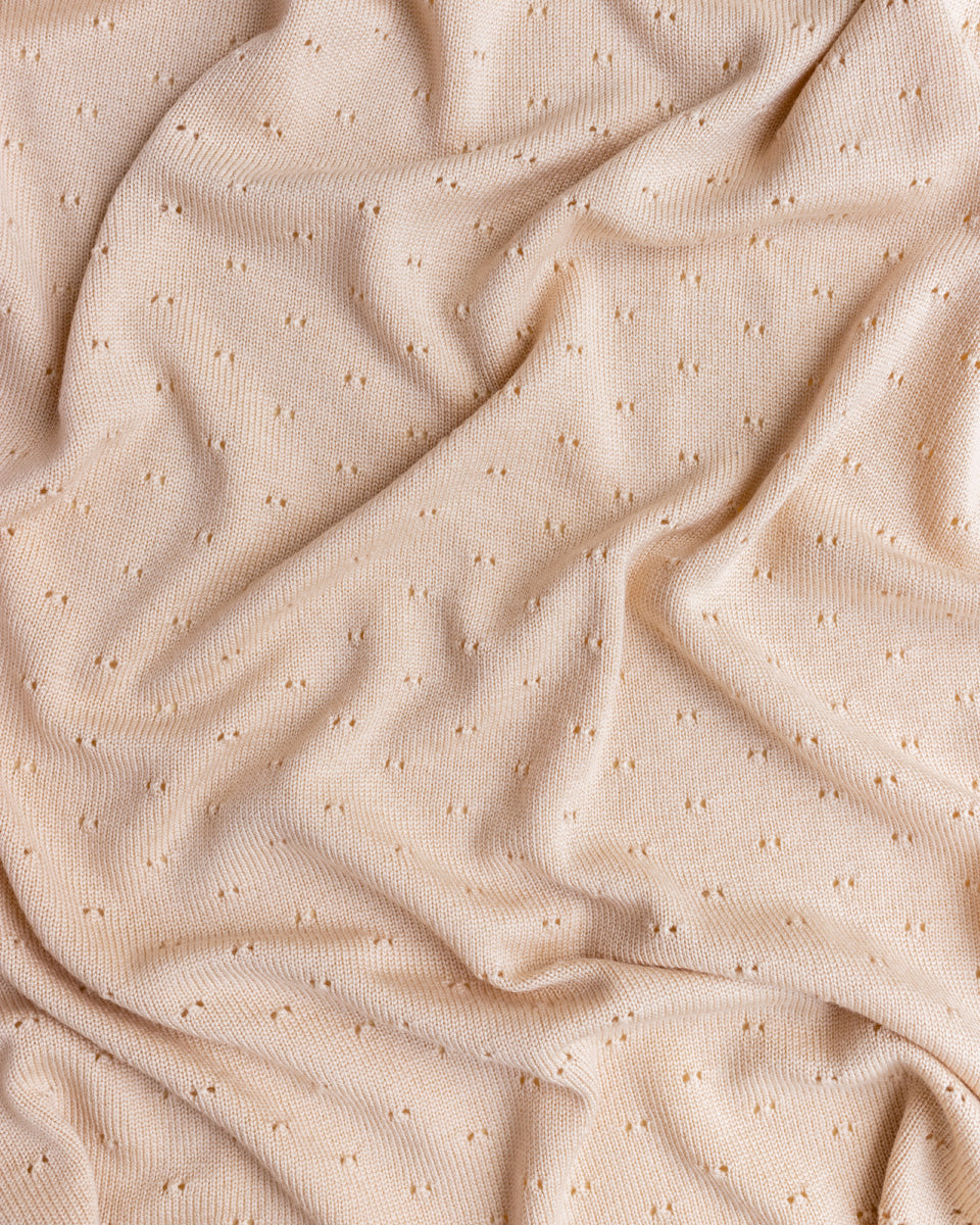 Hvid Babydecke "Bibi" Oat