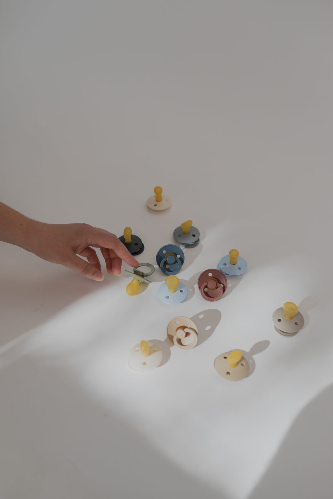 BIBS Nuggi Colour Latex Round 2er-Pack | Ivory Blush