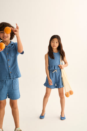 Cozmo Top "Blair" | Blue