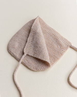 Hvid Newborn Strickmütze Sand