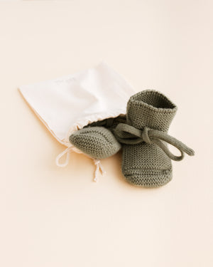 Hvid Babyschuhe Booties Merinowolle | Artichoke
