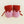 Hvid Babyschuhe Booties Merinowolle | Cotton candy/Red