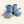 Hvid Babyschuhe Booties Merinowolle | Light / Blue