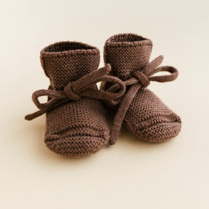 Hvid Chaussons bébé en laine mérinos | Mocha