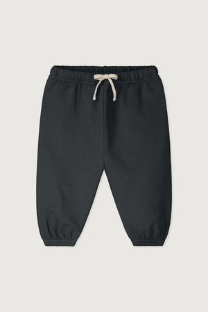 Gray Label Baby Hose Pirate Black, Babyhose aus Bio-Baumwollfleece, elastischer Bund mit Zugband, weich & bequem