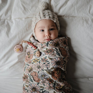 Mushie Pacifier Clip | Eva Redwood