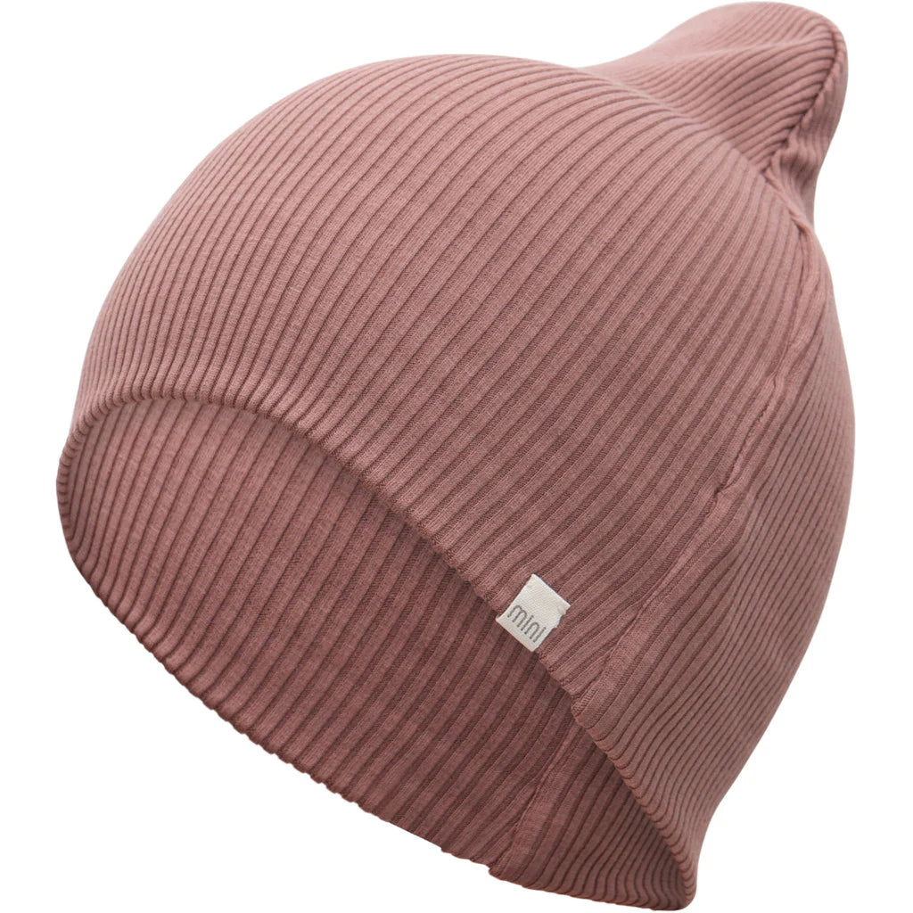 minimalisma Beanie Seide-Baumwolle "Bambi"" Antique Rose