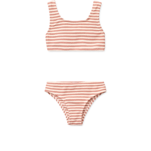 Liewood Bikini „Bello“ Coral Blush Creme de la Creme, zweiteiliger Kinder-Bikini, elastisch und schnelltrocknend