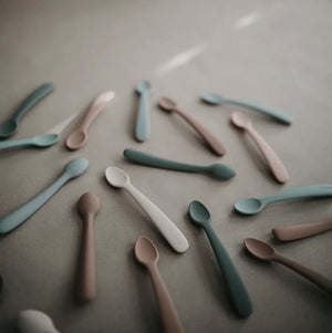 Mushie Silikonlöffel (2er-Set) | Blush/Shifting Sand