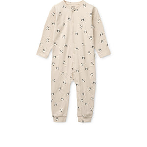 Liewood Pyjama Einteiler "Birk" | Mini panda / Sandy