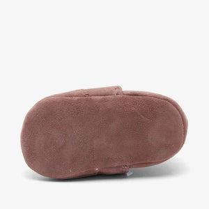 Bisgaard Chaussons Souples Bébé Naissance Cuir | Rose