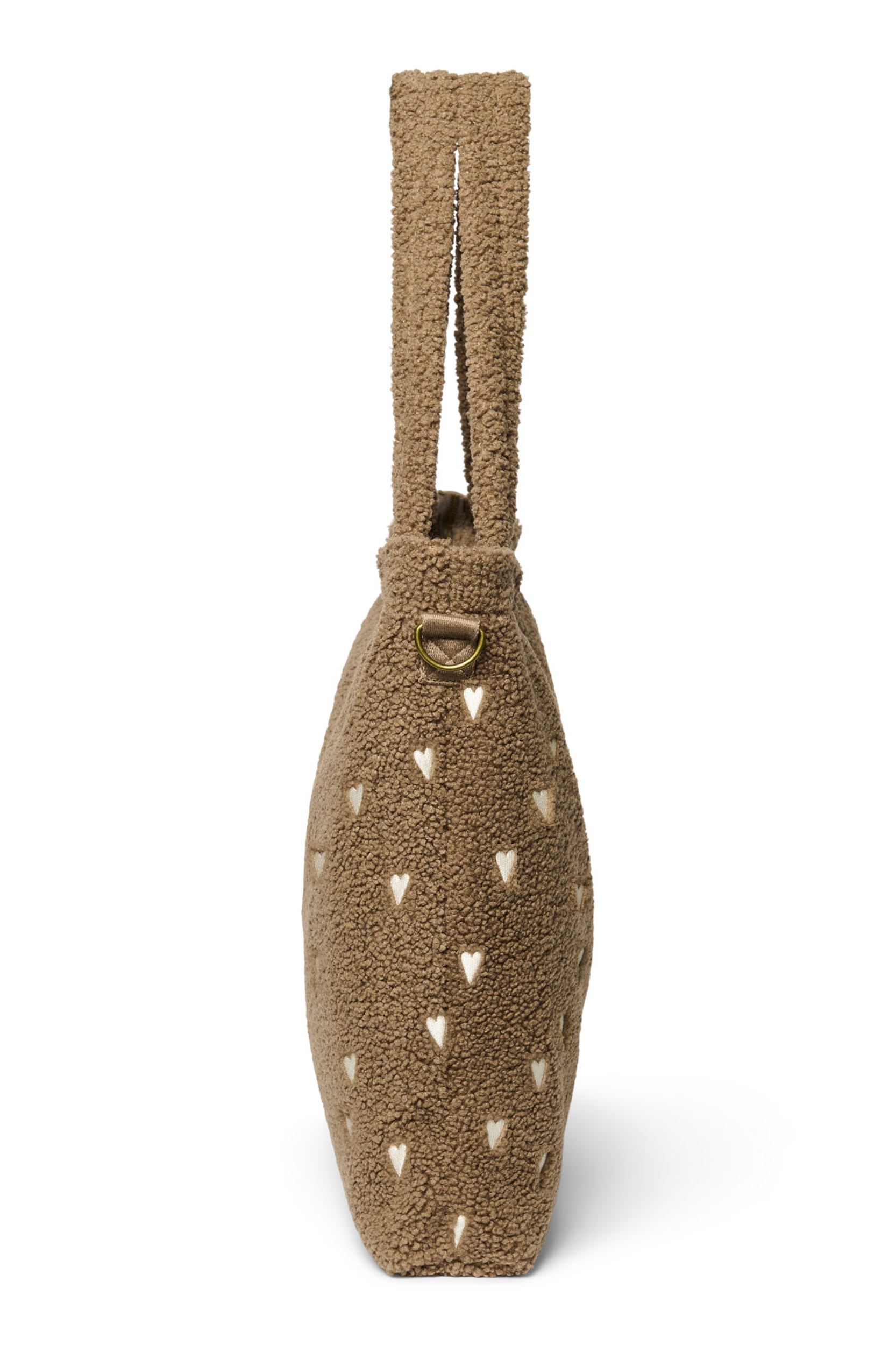Studio Noos Wickeltasche "Teddy" | Braun Hearts