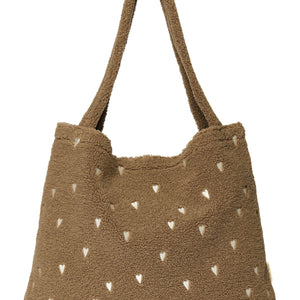 Studio Noos Teddy Mom Bag | Cœurs marron