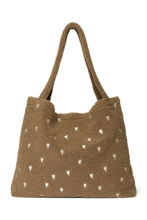 Studio Noos Teddy Mom Bag | Cœurs marron