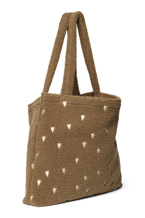 Studio Noos Teddy Mom Bag | Cœurs marron