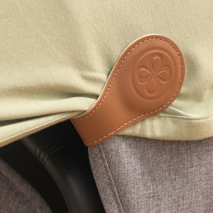 Cloby Pinces magnétiques en cuir Lot de 2 | Marron