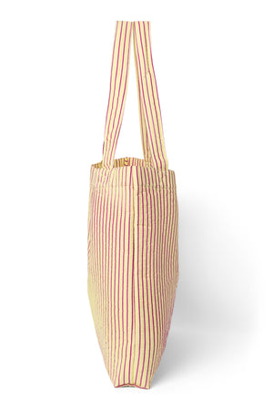 Studio Noos Poplin Striped Mom Bag | Butter Yellow