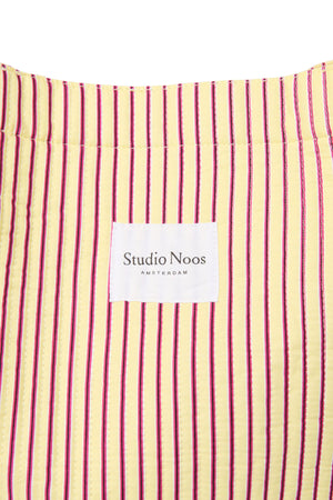 Studio Noos Poplin Striped Mom Bag | Butter Yellow