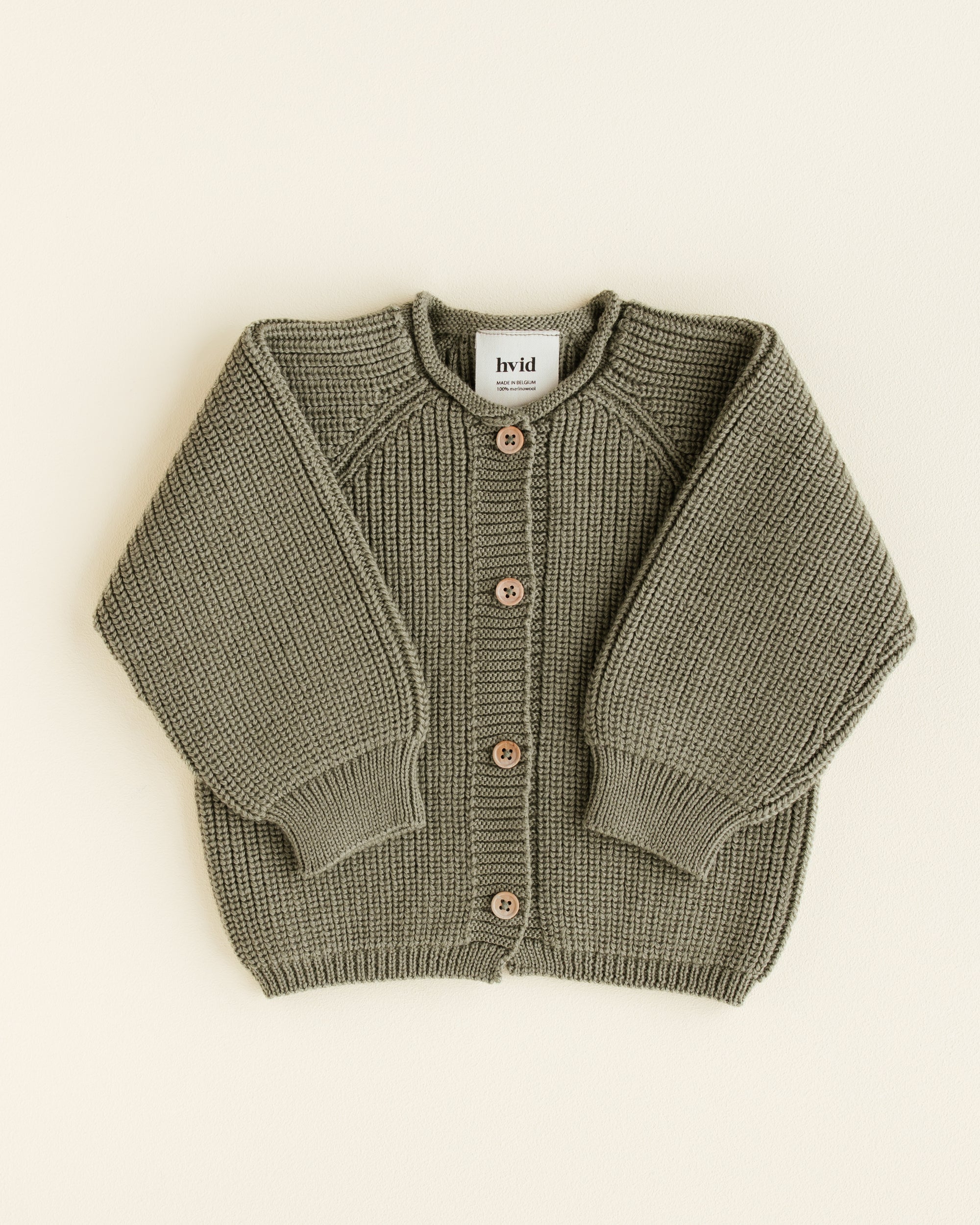 Hvid Cardigan Merinowolle „Inga“ Artichoke