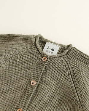 Hvid Cardigan Merinowolle „Inga“ Artichoke