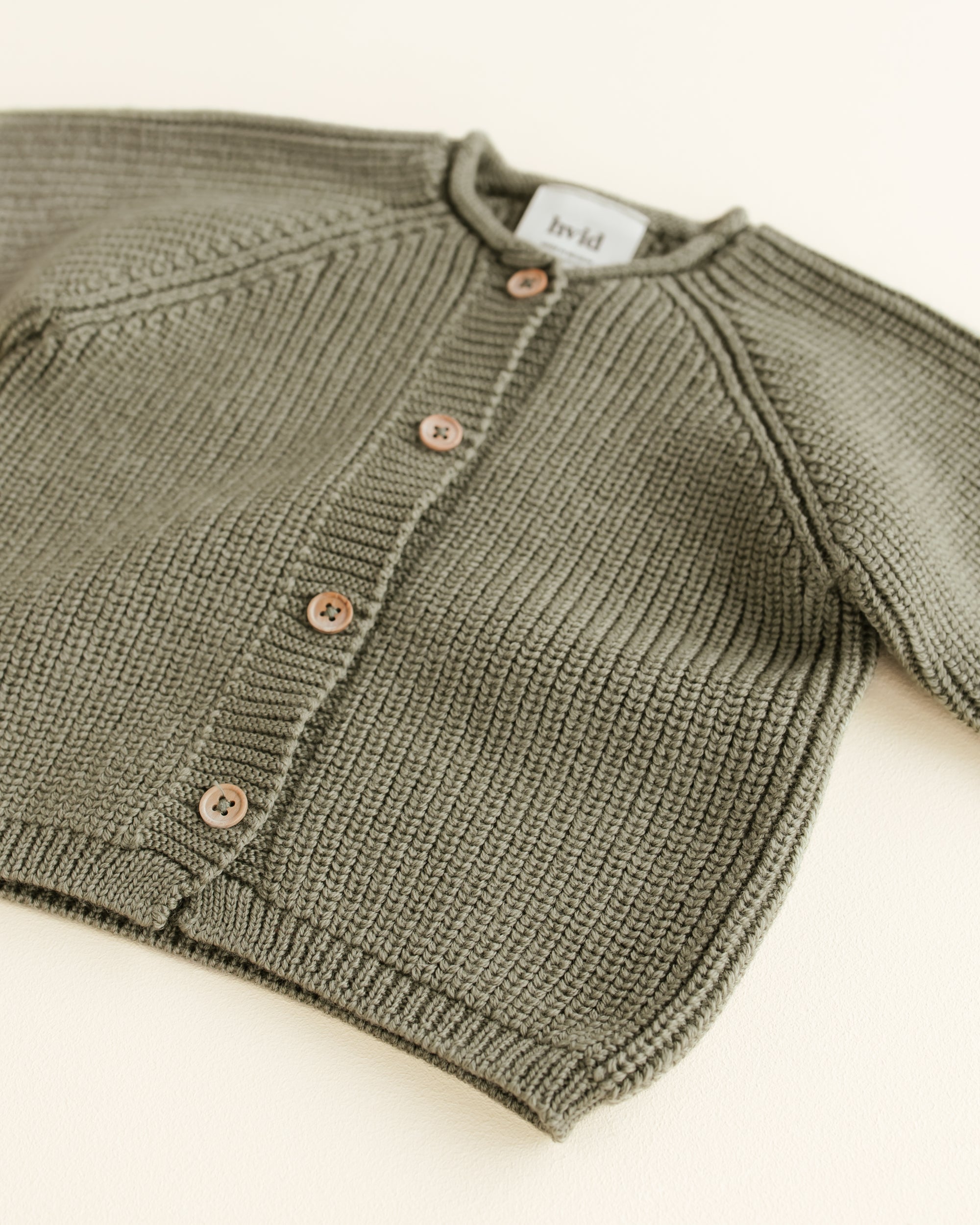 Hvid Cardigan Merinowolle „Inga“ Artichoke