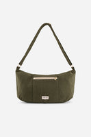 „Rive Droite Charlot Crossbody Bag in Military Green – nachhaltige Gürteltasche mit Organizer-Tasche und verstellbarem Gurt“