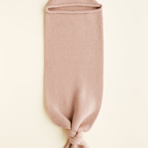 Hvid Strick Cocoon Merinowolle | Apricot