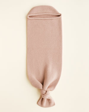Hvid Strick Cocoon Merinowolle | Apricot
