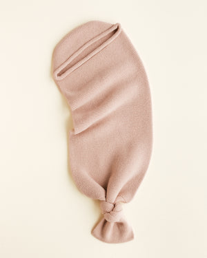 Hvid Strick Cocoon Merinowolle | Apricot
