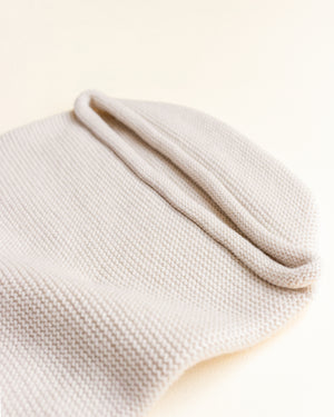 Hvid Strick Cocoon Merinowolle Cream