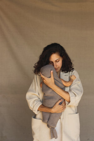 Hvid Baby Cocoon Strick Merinowolle | Otter