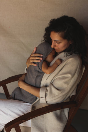 Hvid Baby Cocoon Strick Merinowolle | Otter