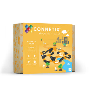 Connetix Magnetbausteine „Roads Rampen & Kreuzungen“ – 16-teiliges Erweiterungsset mit Rampen- und Kreuzungselementen, kompatibel mit allen Connetix-Straßen- und Magnetbausets.