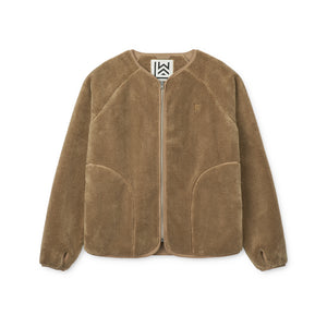 Liewood Calina Fleecejacke für Erwachsene – weiche, nachhaltige Jacke aus Bio-Baumwolle und recyceltem Fleece im Mini-Me-Stil mit Seitentaschen.
