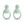 Mushie Silikon Fresh Food Feeder (2er-Set) | Cambridge Blue