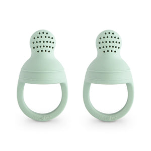 Mushie Silikon Fresh Food Feeder (2er-Set) | Cambridge Blue
