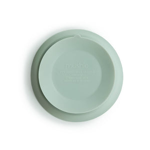 Mushie Silikon Schüssel mit Saugnapf | Cambridge Blue